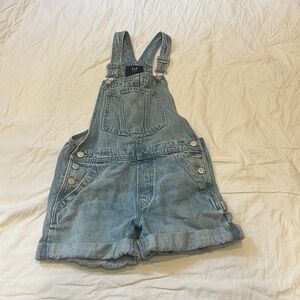 EUC Teen light-wash overalls
